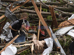 Zniszczenia spowodowane przez tornado w Oklahomie