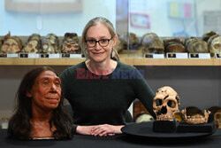 Zrekonstruowana twarz 75000-letniej neandertalki
