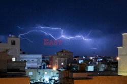Malownicz burza w Kuwejcie