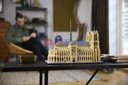 Katedra Notre-Dame i Mona Lisa z klocków LEGO