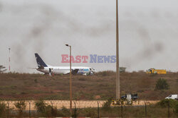 Boeing 737  wypadł z pasa startowego na lotnisku Dakar w Senegalu
