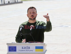 Konferencja prasowa Volodymyra Zelenskiego i Roberty Metsoli w Kijowie