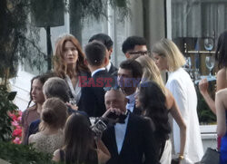 Nicola Sarkozy i Carla Bruni na ślubie Valery Kaufman i Dimitri Varsano