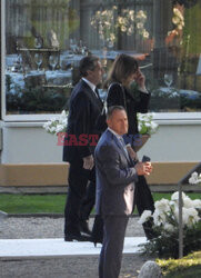 Nicola Sarkozy i Carla Bruni na ślubie Valery Kaufman i Dimitri Varsano