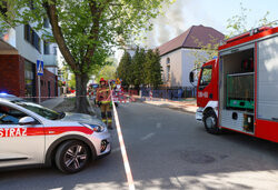 Pożar liceum w Grodzisku Mazowieckim