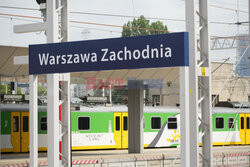Briefing prasowy ministra infrastruktury na stacji Warszawa Zachodnia