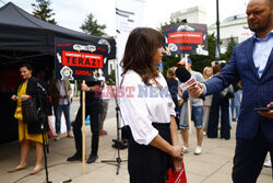 Protest twórców filmowych przed Sejmem ws. tantiem