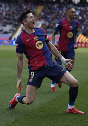 Robert Lewandowski strzelił gola podczas meczu FC Barcelona - Deportivo Alaves