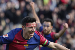 Robert Lewandowski strzelił gola podczas meczu FC Barcelona - Deportivo Alaves