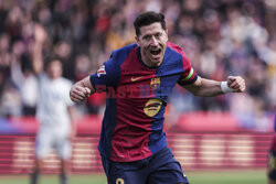 Robert Lewandowski strzelił gola podczas meczu FC Barcelona - Deportivo Alaves