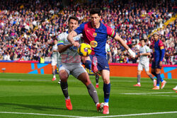 Robert Lewandowski strzelił gola podczas meczu FC Barcelona - Deportivo Alaves