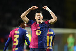 Robert Lewandowski strzelił gola w meczu z Atletico