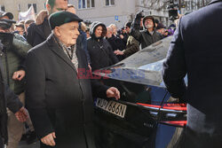 Konferencja Jarosława Kaczyńskiego przed Prokuraturą Okręgową
