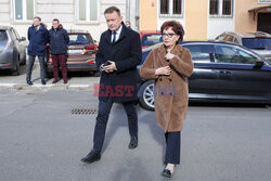 Konferencja Jarosława Kaczyńskiego przed Prokuraturą Okręgową
