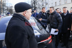 Konferencja Jarosława Kaczyńskiego przed Prokuraturą Okręgową