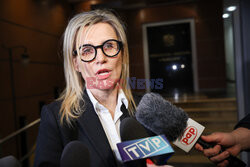Konferencja Jarosława Kaczyńskiego przed Prokuraturą Okręgową
