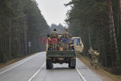 Amerykańscy żołnierze na poligonie Podbrodzie na Litwie