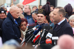 Karol Nawrocki w Sosnowcu
