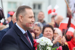 Karol Nawrocki w Sosnowcu