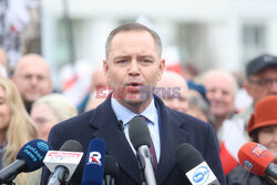 Karol Nawrocki w Sosnowcu