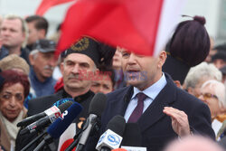 Karol Nawrocki w Sosnowcu