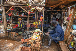 Kibera - dzielnica slumsów w Nairobi
