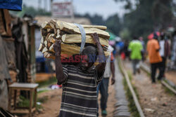 Kibera - dzielnica slumsów w Nairobi