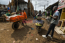 Kibera - dzielnica slumsów w Nairobi