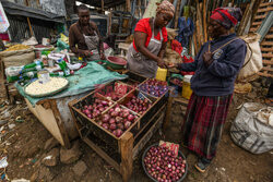 Kibera - dzielnica slumsów w Nairobi