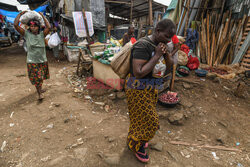 Kibera - dzielnica slumsów w Nairobi
