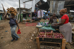 Kibera - dzielnica slumsów w Nairobi