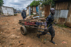 Kibera - dzielnica slumsów w Nairobi