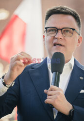 Szymon Hołownia w Brzezinach