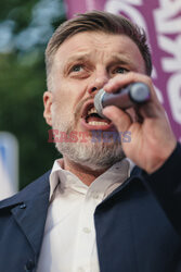 Adrian Zandberg w Łodzi