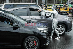 Srebrni artyści w Dżakarcie - AFP