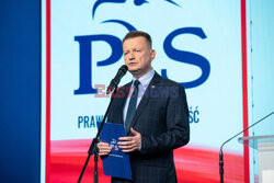 Konferencja prasowa Jaroslawa Kaczynskiego i Mariusza Blaszczaka