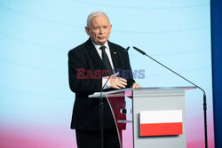 Konferencja prasowa Jaroslawa Kaczynskiego i Mariusza Blaszczaka
