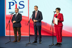 Konferencja wiceprezesa PiS Mateusza Morawieckiego