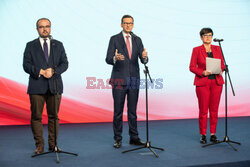 Konferencja wiceprezesa PiS Mateusza Morawieckiego