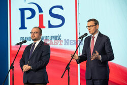 Konferencja wiceprezesa PiS Mateusza Morawieckiego