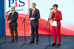 Konferencja wiceprezesa PiS Mateusza Morawieckiego