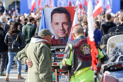 Rafał Trzaskowski na Starym Rynku w Łodzi