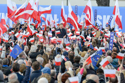 Rafał Trzaskowski na Starym Rynku w Łodzi