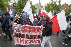 Marsz Polaków przeciwko imigracji w Gdańsku