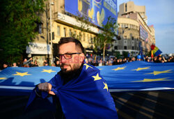 Proeuropejski marsz w Bukareszcie