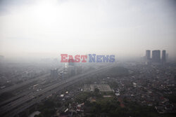 Smog w Bekasi w Indonezji
