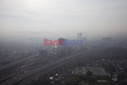 Smog w Bekasi w Indonezji