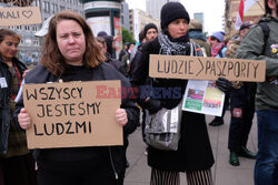 Pikieta; faszyzm nie przejdzie - migranci mile widziani