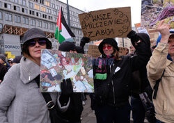 Pikieta; faszyzm nie przejdzie - migranci mile widziani