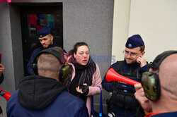Protest pod kliniką aborcyjną Abotak